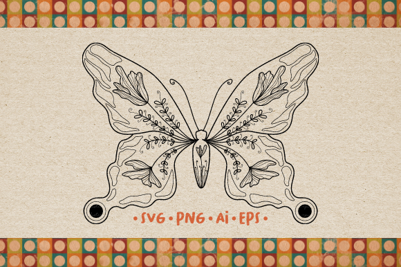 Download Butterfly SVG Line Art Illustrations - Premium Bundle