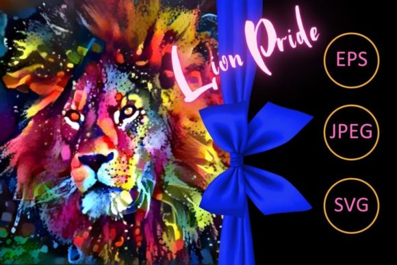 Download Lion Festive Abstract Painting - Abstract painting Collection