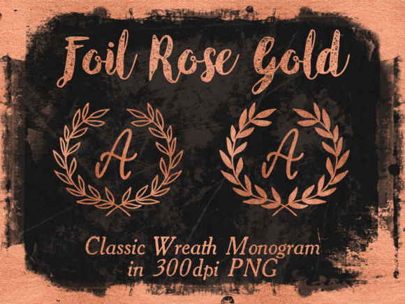Download Rose Gold Foil Wreath - Premium Resources