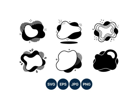 Download Abstract Black and White Amorphous Shape - White Collection