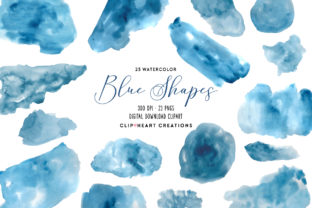 Download Blue Watercolor Shapes - Watercolor shapes Collection