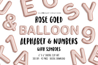 Download Rose Gold Foil Balloon Clipart - Rose gold foil Collection