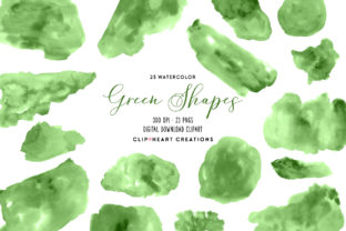 Download Green Watercolor Shapes - Watercolor shapes Collection